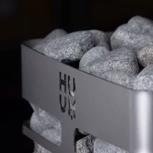 Neptune Sauna Accessories - Huum Steel Electric Sauna Heater - Product Image stones close up